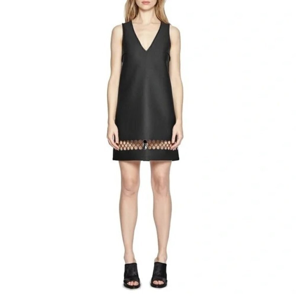 French Connection Womens Size XS Clara Eight Scuba Shift Dress Sleeveless‎ $148